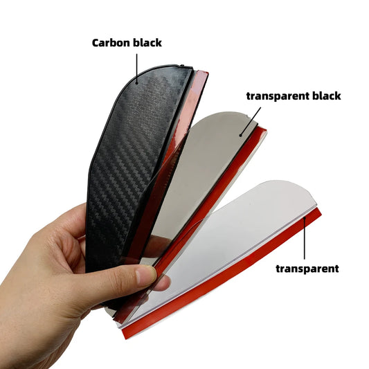 2er Set Auto Rückspiegel Regen- & Sonnenschutz – Carbon Fiber Rain Eyebrow Spiegelabdeckung für klare Sicht