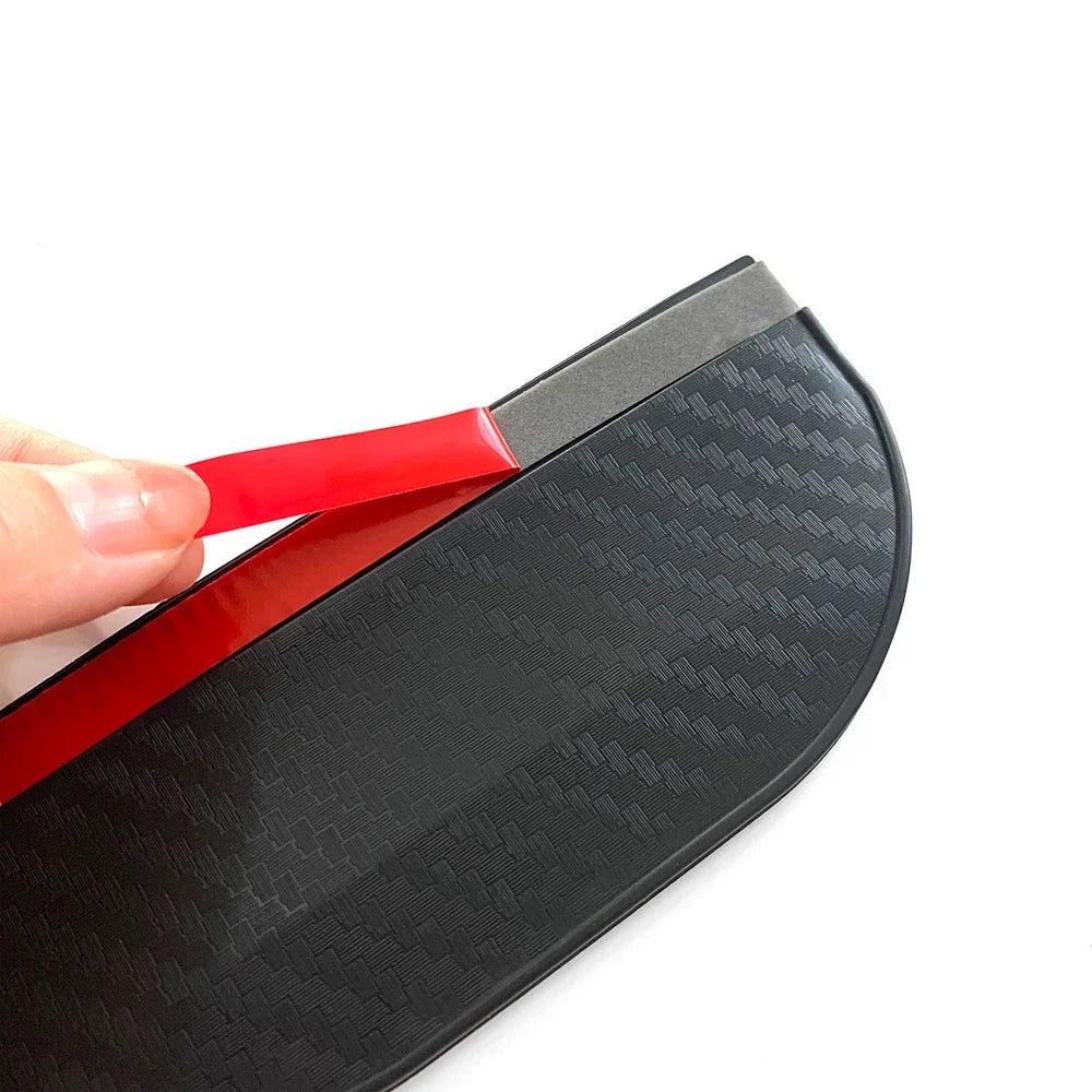 2er Set Auto Rückspiegel Regen- & Sonnenschutz – Carbon Fiber Rain Eyebrow Spiegelabdeckung für klare Sicht